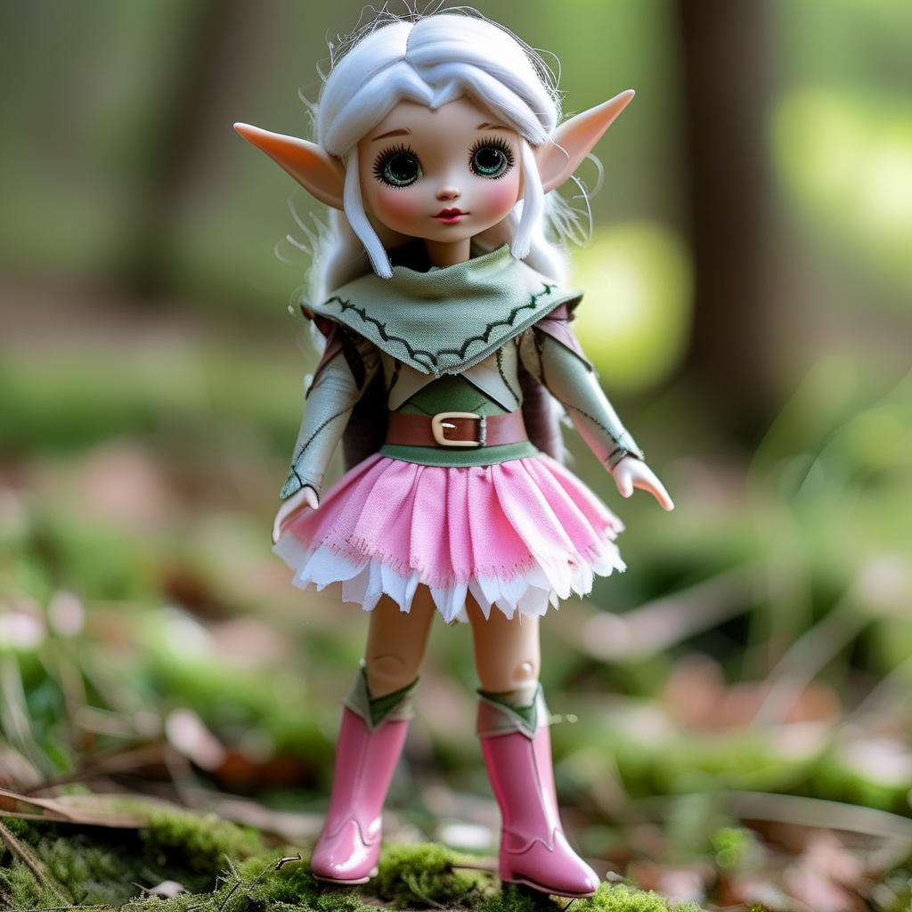 定做動漫森林精靈手辦塑膠搪膠小人歐美風玩具擺件圣誕節(jié)日禮品